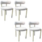 Silla de comedor tapizada con respaldo abierto de estilo moderno, silla lateral para interior