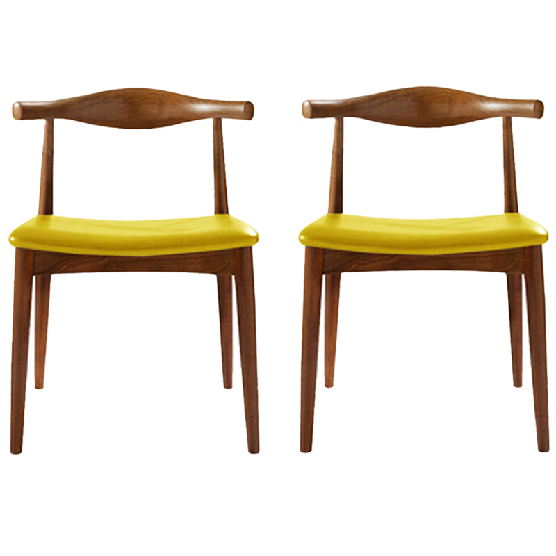 Modern Dining Room Side Chairs Solid Wood Kitchen Armless Chairs