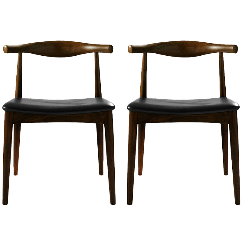 Modern Dining Room Side Chairs Solid Wood Kitchen Armless Chairs