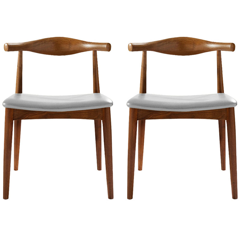 Modern Dining Room Side Chairs Solid Wood Kitchen Armless Chairs