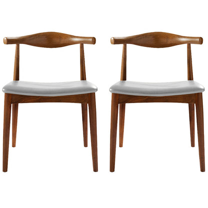 Modern Dining Room Side Chairs Solid Wood Kitchen Armless Chairs