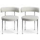 Contemporary Open Back Chair Upholstered Dining Side Chair for Home 2 Piece Set Clearhalo 'Dining Chairs' 'Dining Tables & Seating' 'dining_chair' 'furn' 'furn_dining_chair' 'Furniture' 'Kitchen & Dining Furniture' 5119636