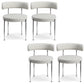 Contemporary Open Back Chair Upholstered Dining Side Chair for Home 4 Piece Set Clearhalo 'Dining Chairs' 'Dining Tables & Seating' 'dining_chair' 'furn' 'furn_dining_chair' 'Furniture' 'Kitchen & Dining Furniture' 5119639