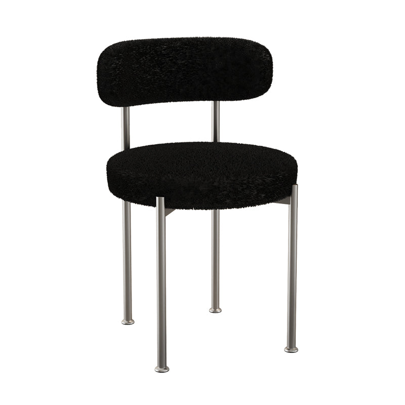 Contemporary Open Back Chair Upholstered Dining Side Chair for Home 1 Piece Clearhalo 'Dining Chairs' 'Dining Tables & Seating' 'dining_chair' 'furn' 'furn_dining_chair' 'Furniture' 'Kitchen & Dining Furniture' 5119641
