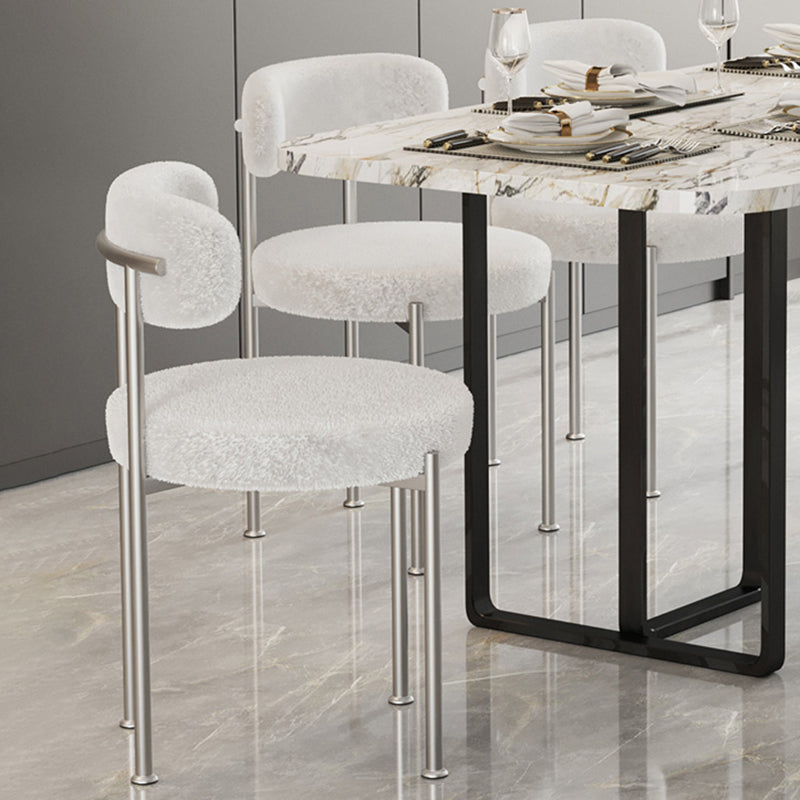 Contemporary Open Back Chair Upholstered Dining Side Chair for Home Clearhalo 'Dining Chairs' 'Dining Tables & Seating' 'dining_chair' 'furn' 'furn_dining_chair' 'Furniture' 'Kitchen & Dining Furniture' 5119646