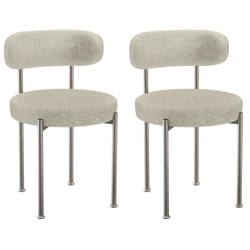 Contemporary Open Back Chair Upholstered Dining Side Chair for Home 2 Piece Set Clearhalo 'Dining Chairs' 'Dining Tables & Seating' 'dining_chair' 'furn' 'furn_dining_chair' 'Furniture' 'Kitchen & Dining Furniture' 5119654
