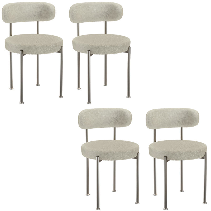 Contemporary Open Back Chair Upholstered Dining Side Chair for Home 4 Piece Set Clearhalo 'Dining Chairs' 'Dining Tables & Seating' 'dining_chair' 'furn' 'furn_dining_chair' 'Furniture' 'Kitchen & Dining Furniture' 5119655