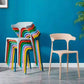 Contemporary Plastic Arm Chair Open Back Kitchen Dining Room Chair Clearhalo 'Dining Chairs' 'Dining Tables & Seating' 'dining_chair' 'furn' 'furn_dining_chair' 'Furniture' 'furniture_dining_chair' 'Kitchen & Dining Furniture' 5119707