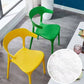Contemporary Plastic Arm Chair Open Back Kitchen Dining Room Chair Clearhalo 'Dining Chairs' 'Dining Tables & Seating' 'dining_chair' 'furn' 'furn_dining_chair' 'Furniture' 'furniture_dining_chair' 'Kitchen & Dining Furniture' 5119723
