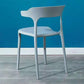Contemporary Plastic Arm Chair Open Back Kitchen Dining Room Chair Clearhalo 'Dining Chairs' 'Dining Tables & Seating' 'dining_chair' 'furn' 'furn_dining_chair' 'Furniture' 'furniture_dining_chair' 'Kitchen & Dining Furniture' 5119730