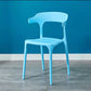 Contemporary Plastic Arm Chair Open Back Kitchen Dining Room Chair Sky Blue 1 Piece Clearhalo 'Dining Chairs' 'Dining Tables & Seating' 'dining_chair' 'furn' 'furn_dining_chair' 'Furniture' 'furniture_dining_chair' 'Kitchen & Dining Furniture' 5119731