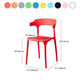 Contemporary Plastic Arm Chair Open Back Kitchen Dining Room Chair Clearhalo 'Dining Chairs' 'Dining Tables & Seating' 'dining_chair' 'furn' 'furn_dining_chair' 'Furniture' 'furniture_dining_chair' 'Kitchen & Dining Furniture' 5119752