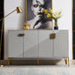 Sideboard in legno ingegnerizzato ingegnerizzato in stile glam per soggiorno