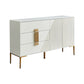Sideboard in legno ingegnerizzato ingegnerizzato in stile glam per soggiorno