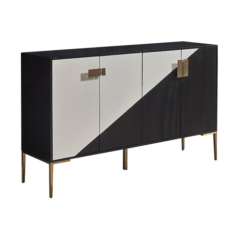 Sideboard in legno ingegnerizzato ingegnerizzato in stile glam per soggiorno