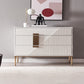Sideboard in legno ingegnerizzato ingegnerizzato in stile glam per soggiorno