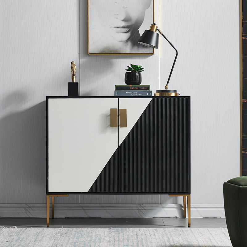 Sideboard in legno ingegnerizzato ingegnerizzato in stile glam per soggiorno