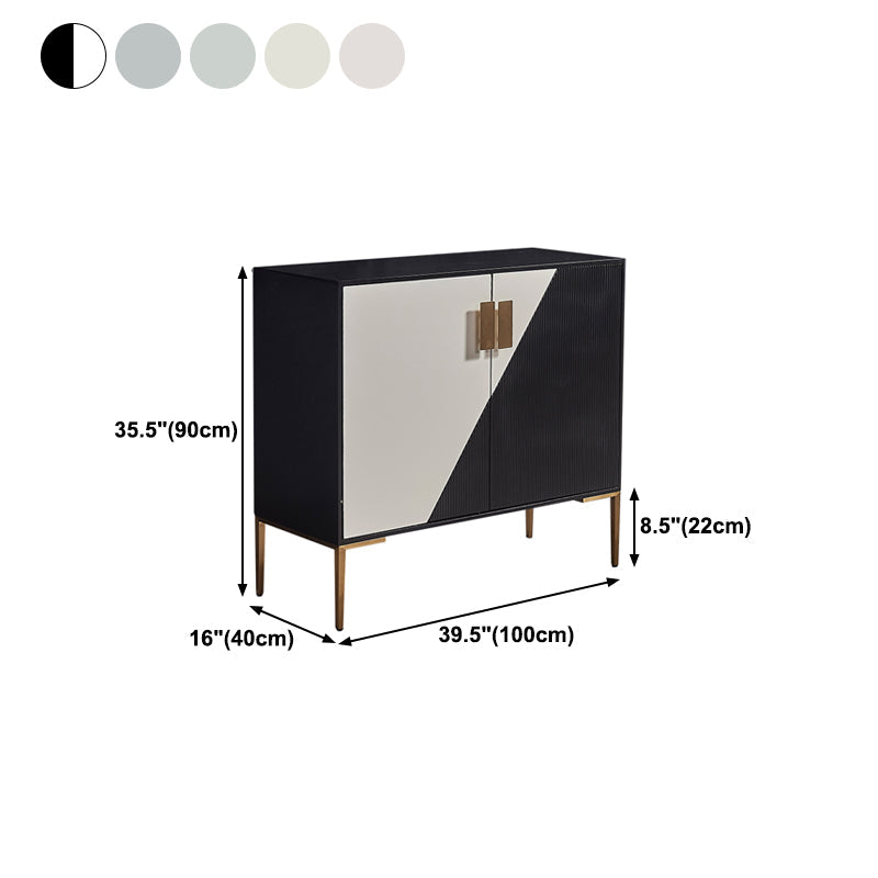 Sideboard in legno ingegnerizzato ingegnerizzato in stile glam per soggiorno