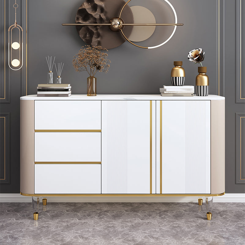 Luxury Storage Sideboard Sintered Stone Dining Cabinet Sideboard for Home Clearhalo 'buffet_sideboard' 'Buffets & Sideboards' 'furn' 'furn_buffet_sideboard' 'Furniture' 'Kitchen & Dining Furniture' 5119908