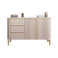 Luxury Storage Sideboard Sintered Stone Dining Cabinet Sideboard for Home Champagne Clearhalo 'buffet_sideboard' 'Buffets & Sideboards' 'furn' 'furn_buffet_sideboard' 'Furniture' 'Kitchen & Dining Furniture' 5119911
