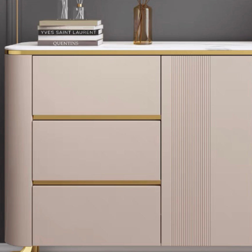 Luxury Storage Sideboard Sintered Stone Dining Cabinet Sideboard for Home Clearhalo 'buffet_sideboard' 'Buffets & Sideboards' 'furn' 'furn_buffet_sideboard' 'Furniture' 'Kitchen & Dining Furniture' 5119914