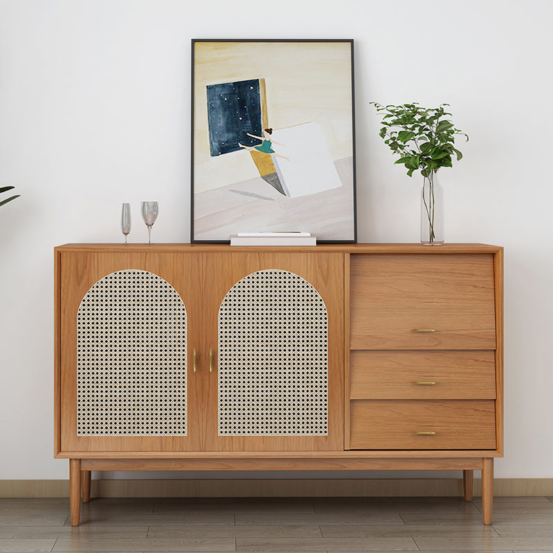 35.43"H Sideboard Contemporary Style Solid Wood Dining Server for Living Room Kitchen https: res.litfad.com site img item 2022 06 15 5119920 1200x1200.jpg Clearhalo 'buffet_sideboard' 'Buffets & Sideboards' 'furn' 'furn_buffet_sideboard' 'Furniture' 'Kitchen & Dining Furniture' 5119920