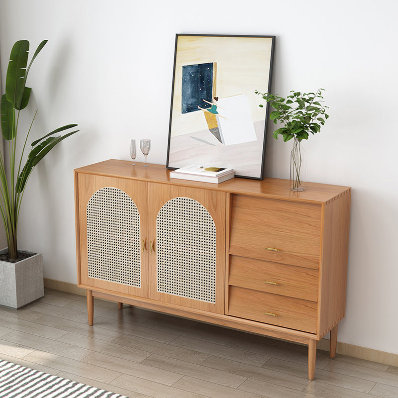 35.43"H Sideboard Contemporary Style Solid Wood Dining Server for Living Room Kitchen https: res.litfad.com site img item 2022 06 10 5119921 1200x1200.jpg Clearhalo 'buffet_sideboard' 'Buffets & Sideboards' 'furn' 'furn_buffet_sideboard' 'Furniture' 'Kitchen & Dining Furniture' 5119921