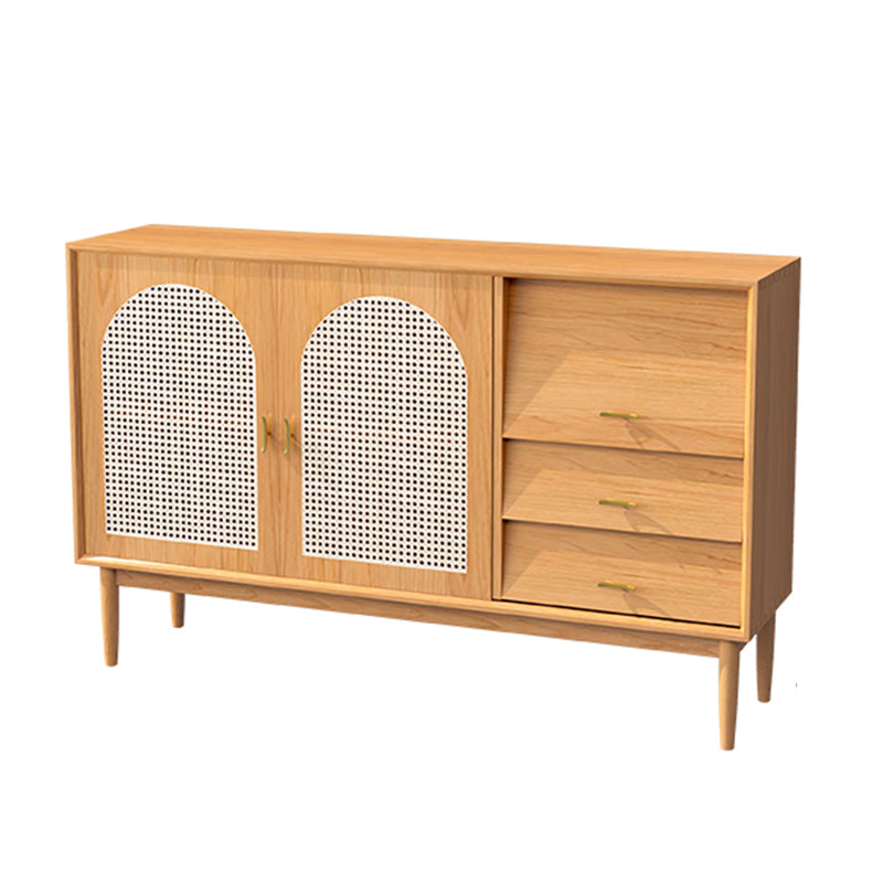 35.43"H Sideboard Contemporary Style Solid Wood Dining Server for Living Room Kitchen https: res.litfad.com site img item 2022 06 08 5119924 1200x1200.jpg Clearhalo 'buffet_sideboard' 'Buffets & Sideboards' 'furn' 'furn_buffet_sideboard' 'Furniture' 'Kitchen & Dining Furniture' 5119924