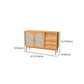 35.43"H Sideboard Contemporary Style Solid Wood Dining Server for Living Room Kitchen Clearhalo 'buffet_sideboard' 'Buffets & Sideboards' 'furn' 'furn_buffet_sideboard' 'Furniture' 'Kitchen & Dining Furniture' 5119932