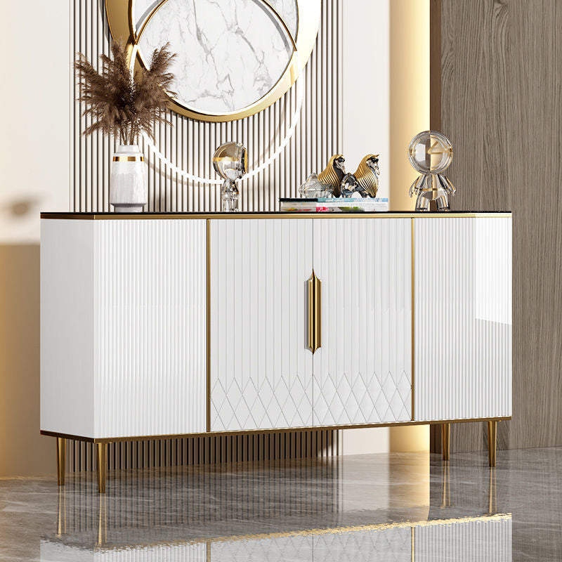 Stone Modern Sideboard Adjustable Shelves Dining Room Sideboard Clearhalo 'buffet_sideboard' 'Buffets & Sideboards' 'furn' 'furn_buffet_sideboard' 'Furniture' 'Kitchen & Dining Furniture' 5119955