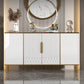 Stone Modern Sideboard Adjustable Shelves Dining Room Sideboard Clearhalo 'buffet_sideboard' 'Buffets & Sideboards' 'furn' 'furn_buffet_sideboard' 'Furniture' 'Kitchen & Dining Furniture' 5119959