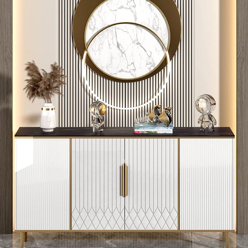 Stone Modern Sideboard Adjustable Shelves Dining Room Sideboard Clearhalo 'buffet_sideboard' 'Buffets & Sideboards' 'furn' 'furn_buffet_sideboard' 'Furniture' 'Kitchen & Dining Furniture' 5119964