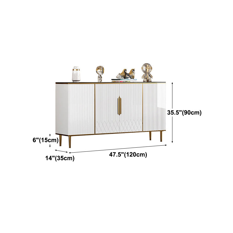 Stone Modern Sideboard Adjustable Shelves Dining Room Sideboard Clearhalo 'buffet_sideboard' 'Buffets & Sideboards' 'furn' 'furn_buffet_sideboard' 'Furniture' 'Kitchen & Dining Furniture' 5119967