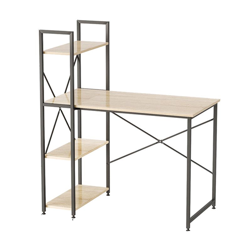 47.24"H Writing Desk Contemporary Style Office Desk for Home and Office Natural Clearhalo 'furn' 'furn_office_desk' 'Furniture' 'Office Desks' 'Office Furniture' 'office_desk' 5119993