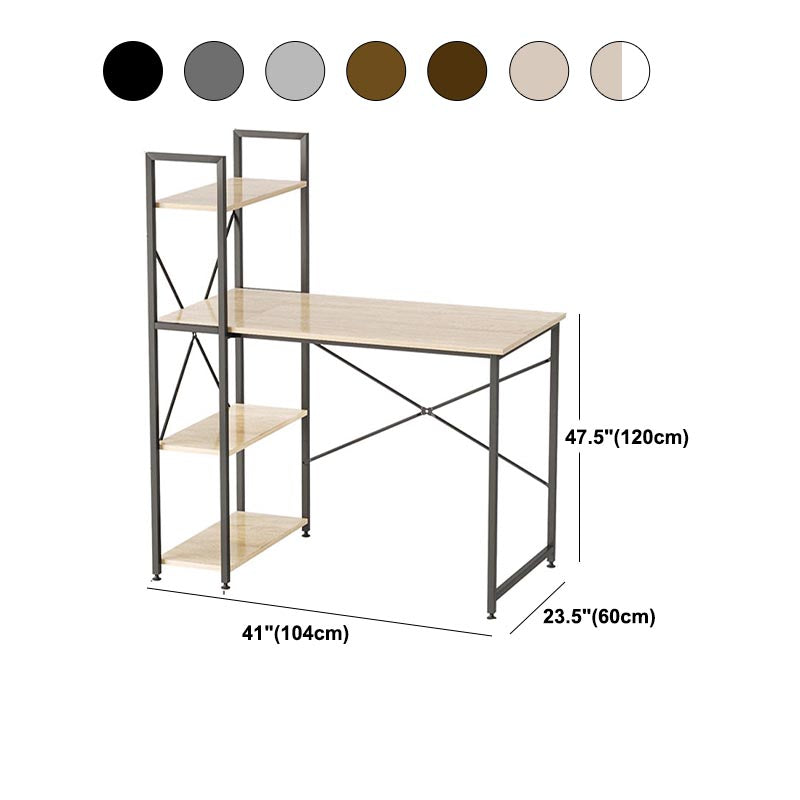 47.24"H Writing Desk Contemporary Style Office Desk for Home and Office Clearhalo 'furn' 'furn_office_desk' 'Furniture' 'Office Desks' 'Office Furniture' 'office_desk' 5120004