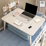 Modern Metal Office Desk White Rectangular Writing Desk for Home Clearhalo 'furn' 'furn_office_desk' 'Furniture' 'Office Desks' 'Office Furniture' 'office_desk' 5120045