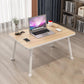 Modern Wooden Folding Office Desk Rectangular Writing Desk for Office Brown Clearhalo 'furn' 'furn_office_desk' 'Furniture' 'Office Desks' 'Office Furniture' 'office_desk' 5120069