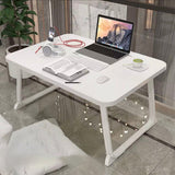 Bureau de bureau en bois moderne dans un bureau d'écriture rectangulaire pliant pour le bureau