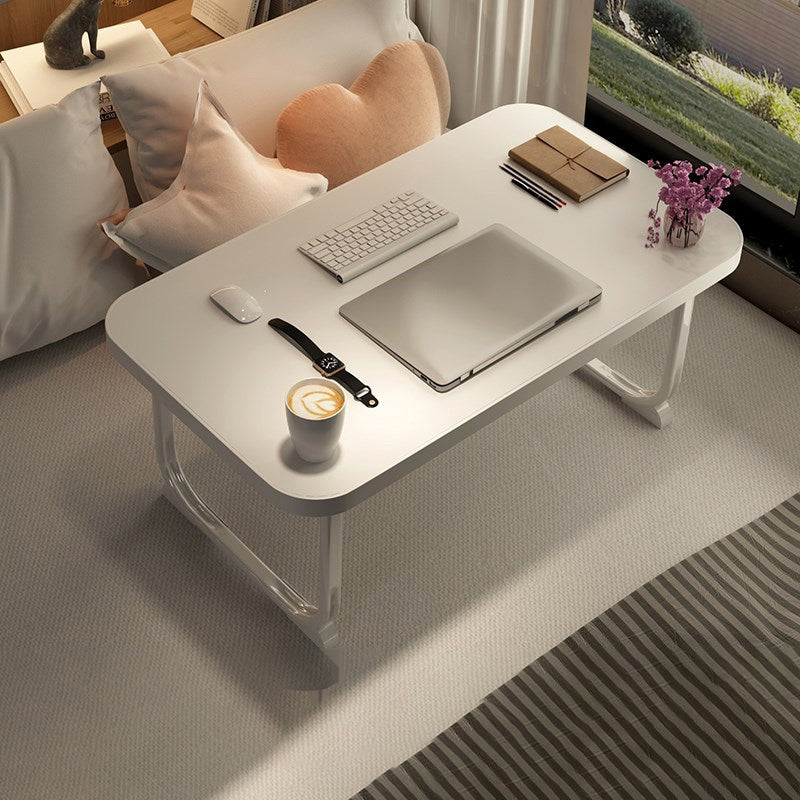 Modern Wooden Office Desk Rectangular Writing Desk for Office 28"L x 16"W x 11"H White Clearhalo 'furn' 'furn_office_desk' 'Furniture' 'Office Desks' 'Office Furniture' 'office_desk' 5120194