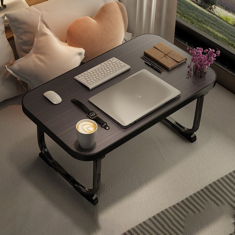 Modern Wooden Office Desk Rectangular Writing Desk for Office 24"L x 16"W x 11"H Black Clearhalo 'furn' 'furn_office_desk' 'Furniture' 'Office Desks' 'Office Furniture' 'office_desk' 5120203