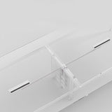 Hedendaagse stijl kantoorbureau met kabelbeheer rechthoekig gefabriceerd houten bureau