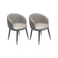 Modern Armless Task Chair Faux Leather Low Back Home Office Chair Grey 2 Piece Set Clearhalo 'furn' 'furn_office_chair' 'Furniture' 'Office Chairs' 'Office Furniture' 'office_chair' 5120409