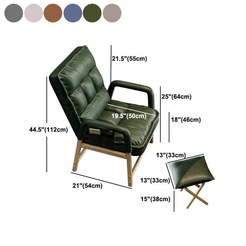 Modern Padded Arms Desk Chair Mid Back Home Office Chair No Wheels Clearhalo 'furn' 'furn_office_chair' 'Furniture' 'Office Chairs' 'Office Furniture' 'office_chair' 5120582