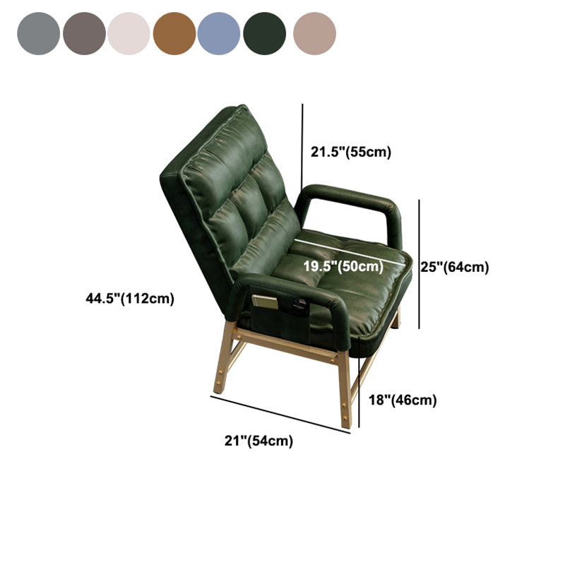 Modern Padded Arms Desk Chair Mid Back Home Office Chair No Wheels Clearhalo 'furn' 'furn_office_chair' 'Furniture' 'Office Chairs' 'Office Furniture' 'office_chair' 5120583