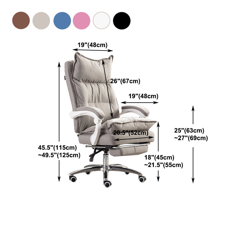 Executive Swivel Office Chair with Padded Arms Modern Task Chair with Wheels