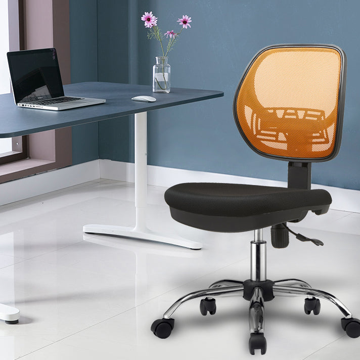 Silla sin altura de altura de asiento ajustable con ruedas de ruedas