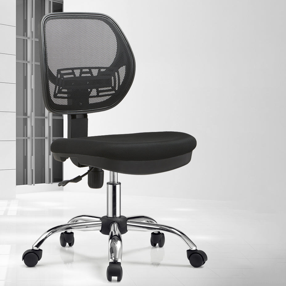Silla sin altura de altura de asiento ajustable con ruedas de ruedas