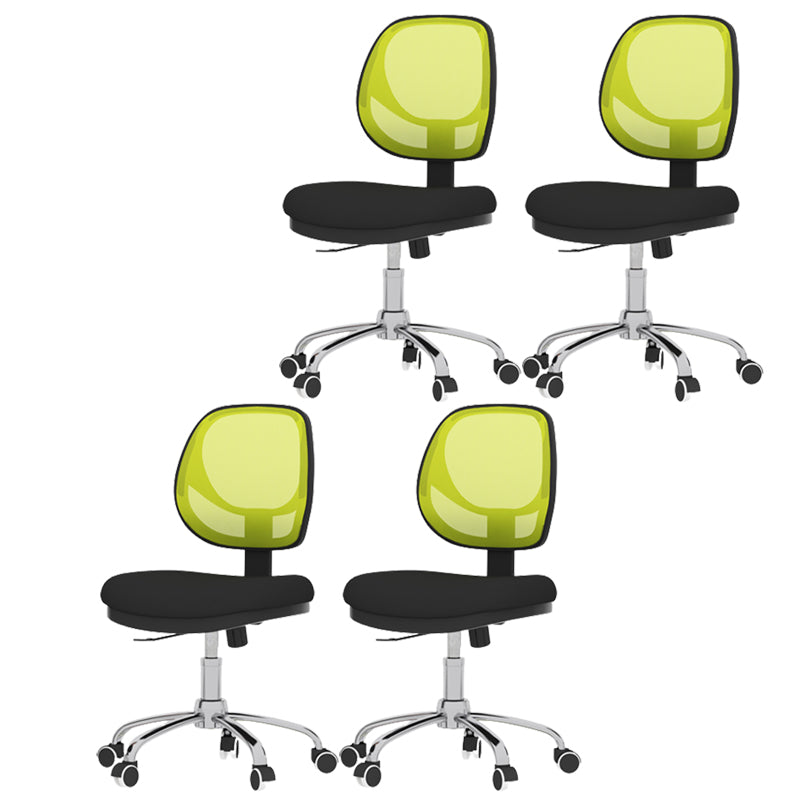 Silla sin altura de altura de asiento ajustable con ruedas de ruedas