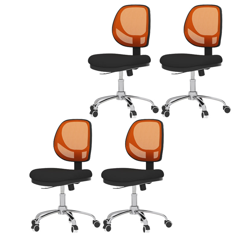 Silla sin altura de altura de asiento ajustable con ruedas de ruedas