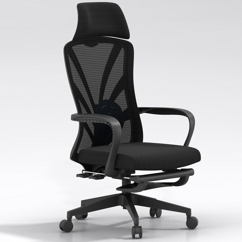Silla de oficina ejecutiva de alto respaldo silla de escritorio moderna con giro